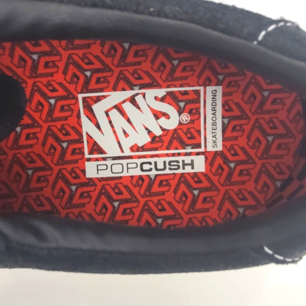 Vans Black Sci-Fi Fantasy X Sneakers with Orange Accents - Picture 6 of 8